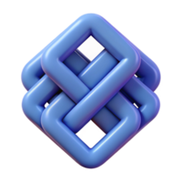 distinguished urban Interlocking geometric squares, symmetrical pattern, flat color, crisp edges with Scalable Design. masterfully captured png