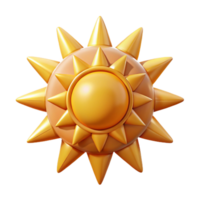 glorious contemporary Symmetrical sun with geometric patterns. Clean lines, with Scalable Design. high resolution png
