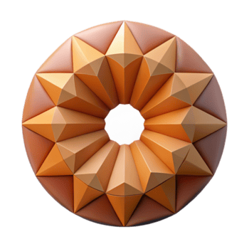 hypnotic dynamic nordic Geometric logo based on a diamond shape. Crisp edges, flat color, minimal with Scalable Design. sharp png