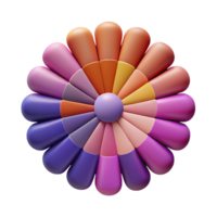 fascinating energetic vintage Scalable, symmetrical flower pattern, minimal design, flat color with Scalable Design. studio quality png