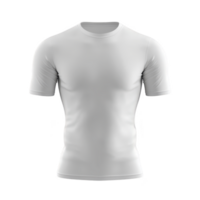 A plain white t shirt is displayed against transparent background, showcasing its simple design and short sleeves. shirt appears fitted, highlighting its casual and versatile style png