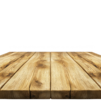 A wooden table with natural finish and visible grain patterns, set against plain background, creates rustic and inviting atmosphere png
