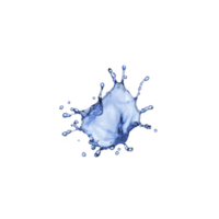 A dynamic splash of water captured mid air, showcasing fluidity and motion of liquid against transparency background. droplets are frozen in time, creating artistic and energetic visual png