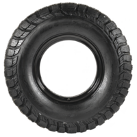 A rugged, black off road tire with deep treads designed for enhanced traction and durability on rough terrains. tire robust construction is ideal for vehicles navigating challenging environments png