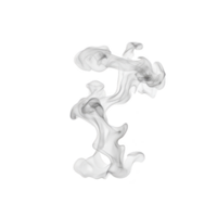 A swirling, ethereal white smoke pattern gracefully floats against transparency background, creating sense of mystery and elegance. delicate wisps form abstract shapes, evoking dreamlike atmosphere png