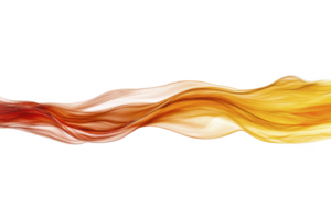 A vibrant abstract wave of flowing colors, including red, orange, and yellow, creates dynamic and energetic visual effect against transparency background. fluid motion suggests movement png