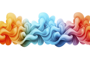 A vibrant, swirling abstract design features spectrum of colors blending seamlessly from warm oranges to cool blues, creating dynamic and fluid visual effect png