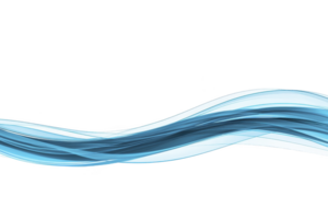 A dynamic abstract wave design with flowing blue and white lines creates sense of movement and fluidity. smooth curves and gradient colors evoke calming and modern aesthetic png