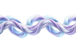 A twisting, flowing abstract design featuring intertwined strands of pastel blue and purple hues, creating dynamic and elegant visual effect png