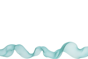 A light blue ribbon gracefully twists and curls against plain background, creating sense of elegance and fluidity. ribbon soft texture and gentle curves evoke feeling of calm and sophistication png