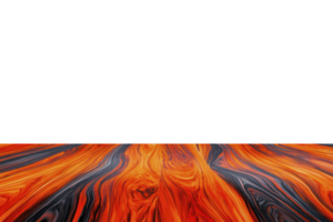 A vibrant abstract background features swirling patterns of orange and black, resembling flowing lava or molten metal. dynamic design creates sense of movement and energy png