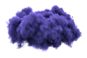 A This shows dense, fluffy purple cloud with soft texture, resembling smoke or fog effect. vibrant color and billowy form create dramatic and surreal appearance png