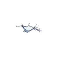 A splash of water captured mid air against transparency background, showcasing fluid dynamics and motion of liquid. image highlights clarity and transparency of water in motion png