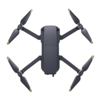 sleek, modern quadcopter drone with four propellers, designed for aerial photography and videography, is shown top down view. drone compact design and advanced technology make it ideal png