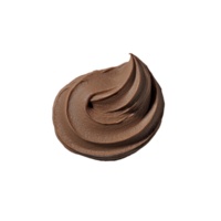 A swirl of creamy chocolate spread is artfully displayed against transparency background, showcasing its rich texture and inviting appearance png