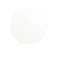 A white speech bubble on transparency background, symbolizing communication and dialogue. simple design is often used in comics and graphic design to represent spoken words or thoughts png