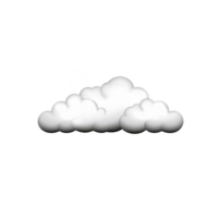 A fluffy white cloud illustration on transparent background, evoking sense of calm and serenity. cloud appears soft and puffy, resembling cumulus cloud in clear sky png