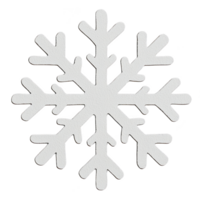 A white snowflake with intricate symmetrical patterns on transparency background, showcasing beauty of winter natural design png