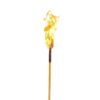 A single matchstick with bright, flickering flame against plain background, symbolizing ignition and energy png