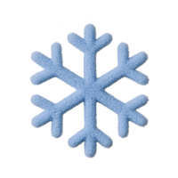 A blue snowflake with textured surface is isolated on transparency background, showcasing its intricate design and symmetry. image captures essence of winter and cold weather png