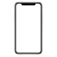 A sleek smartphone frame with notch design, perfect for showcasing digital content or app interfaces. minimalist style emphasizes modern technology and innovation png