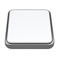 sleek, modern square shaped white wireless charger with minimalist design, featuring smooth surface and rounded edges, ideal for contemporary tech setups png