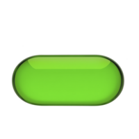 shiny green oval button with glossy surface, isolated on transparency background, is perfect for web design or app interfaces. vibrant color and smooth texture make it visually appealing png