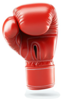 Red boxing glove, isolated on white background. png