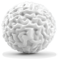 Abstract spherical brain model, highlighting complex neural structure. png