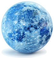 Icy celestial sphere, a stylized depiction of a moon. png