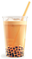 A refreshing, translucent drink with tapioca pearls. png