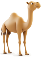 Cartoon camel with expressive features stands tall. png