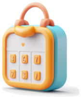Digital keypad lock, a modern security device. png