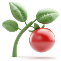 Vibrant tomato plant, displaying growth and ripeness. png