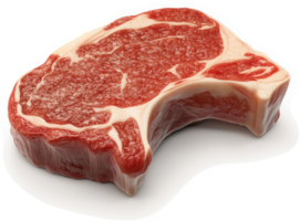 Raw chuck steak, a prime cut of beef. png