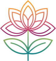 Nature-based flower icon in minimalist artistic layout. . png