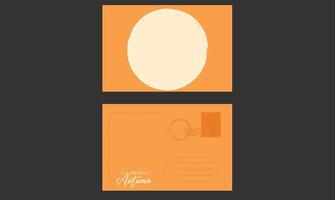 Flat design illustration of an orange business card, showcasing a clean, professional layout with vibrant color, ideal for business branding and networking in a modern, minimalist style. vector