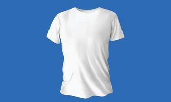 illustration of a mockup t-shirt with a blank design area, isolated on a clean background, ideal for showcasing custom designs, fashion, and branding vector