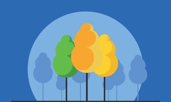 illustration of tall trees in a forest, isolated on a clean background, showcasing the beauty of nature and a serene, peaceful forest scene with lush greenery and tall trunks vector