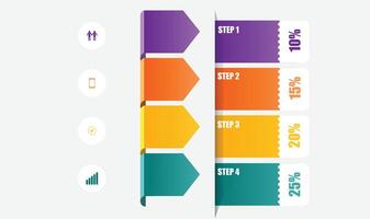 illustration of an infographic featuring tabs and titles, arranged for easy data presentation with a clean and modern layout, perfect for visualizing information and key points 03 vector
