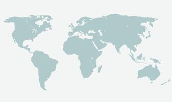 illustration of a world map, showcasing continents and global layout, symbolizing geography, travel, and global connectivity vector