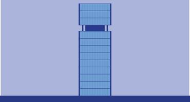 Flat design illustration of isolated cityscape buildings, showcasing modern urban architecture in a clean, minimal style, emphasizing skyline silhouettes and city living . vector