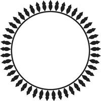 Creative Wreath with Abstract Leaf Pattern vector