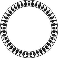 Simple Circular Border with Artistic Loop Styling vector