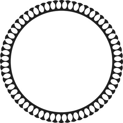Elegant floral crest with geometric balance and symmetry.