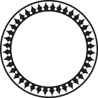 Abstract mandala ornament with intricate ethnic patterns.