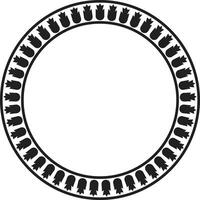 Spiral-themed circular frame with optical swirl texture. vector