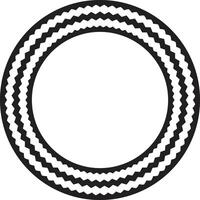 Twisted cord frame in a nautical decorative theme. vector