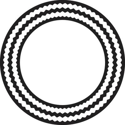 Twisted cord frame in a nautical decorative theme.