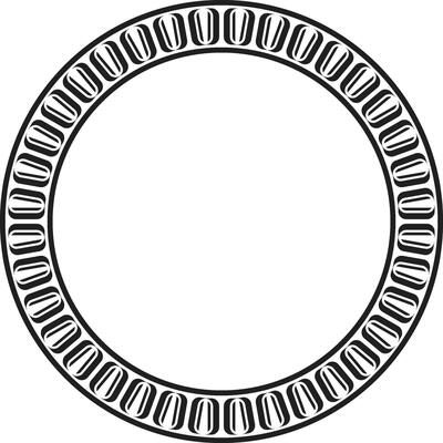 Classic Ornament with Braided Border Design